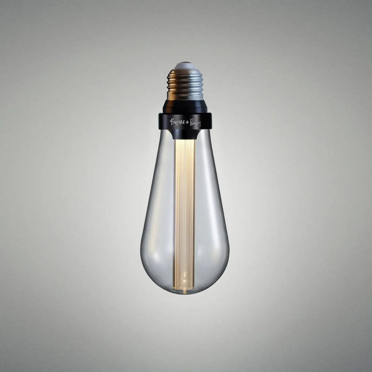 Ampoule LED E27 décorative à conduit en résine, 17 cm, 3 teintes, transparent