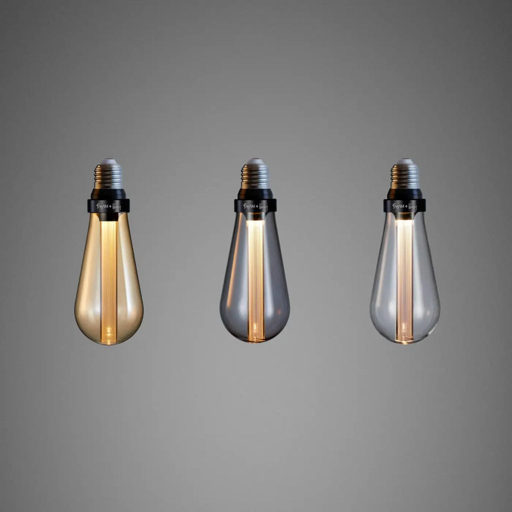 Ampoule LED E27 décorative à conduit en résine, 17 cm, 3 teintes
