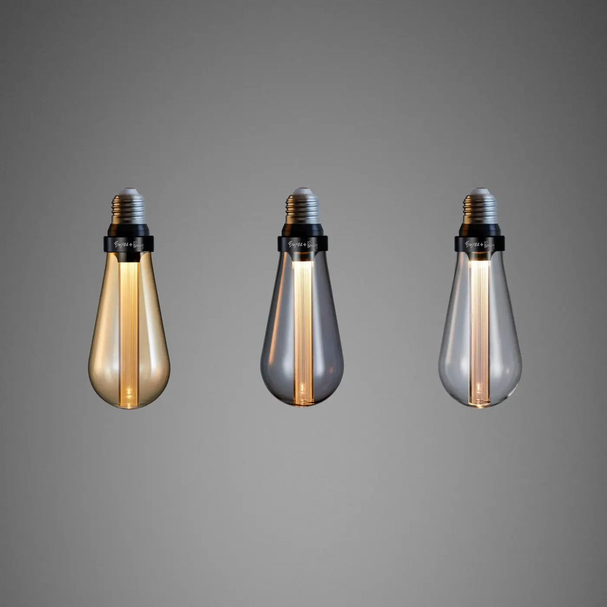 Ampoule LED E27 décorative à conduit en résine, 17 cm, 3 teintes