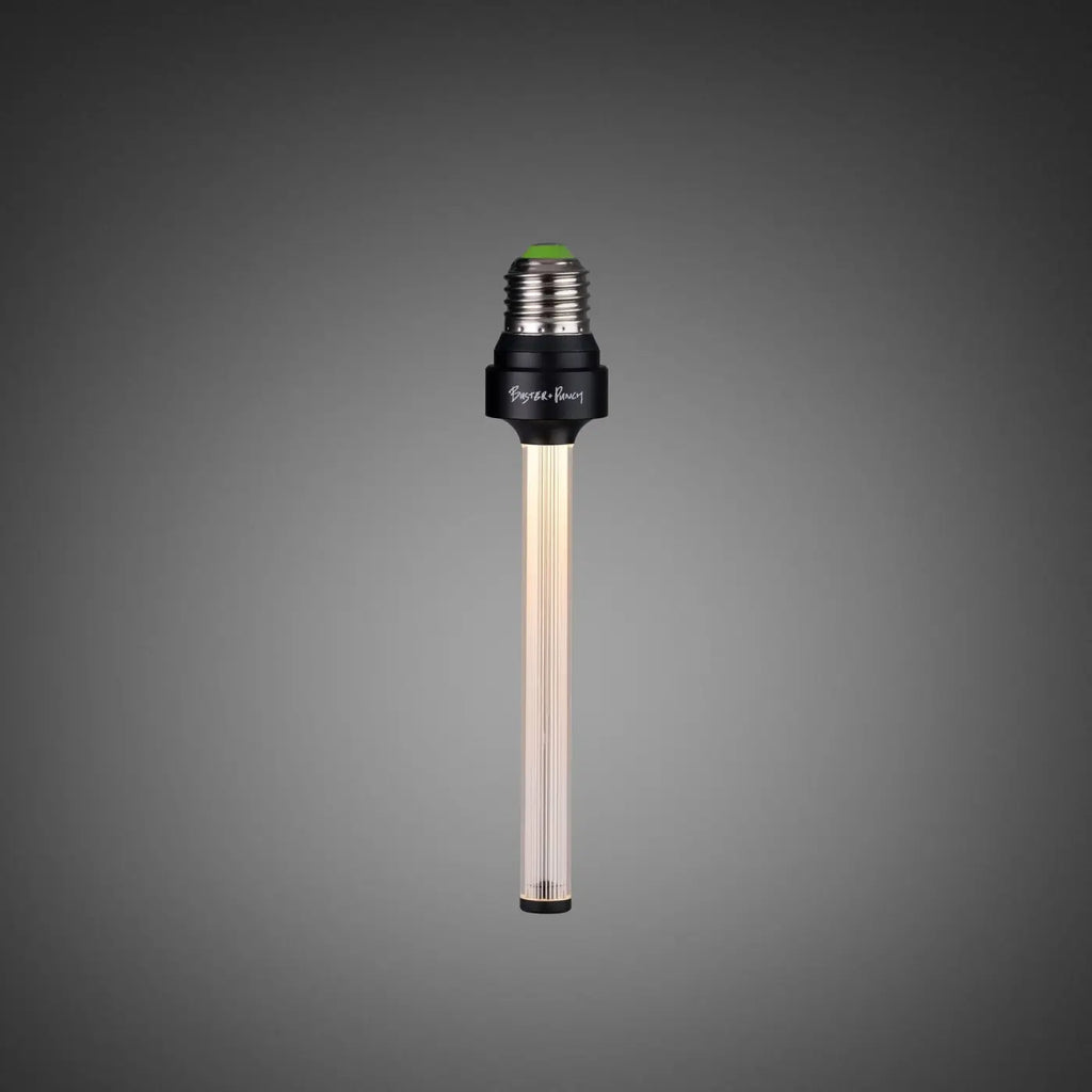Ampoule LED E27 allongée teinte fumée, 5 W, blanc chaud 2700 K