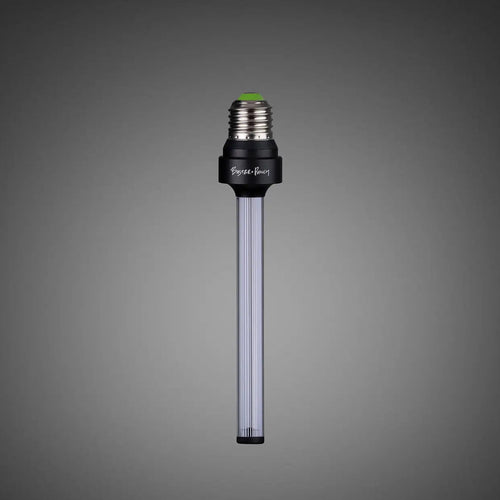 Ampoule LED E27 allongée teinte fumée, 5 W, blanc chaud 2700 K