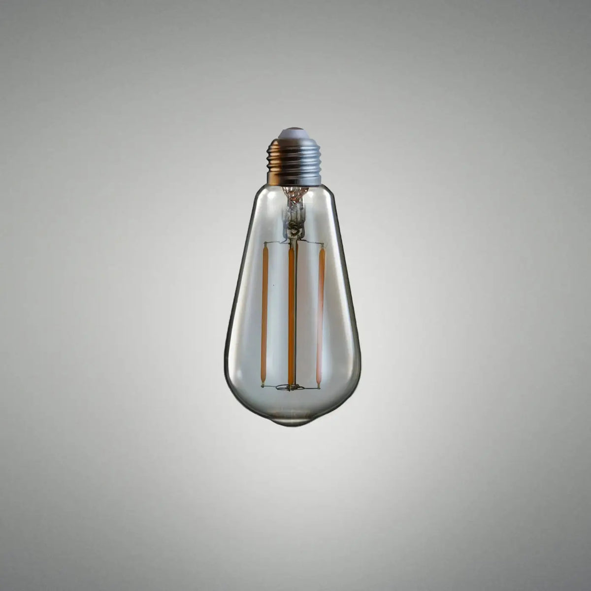 Ampoule LED E27 en forme de goutte, verre ambré, blanc chaud