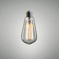 Ampoule LED E27 en forme de goutte, verre ambré, blanc chaud