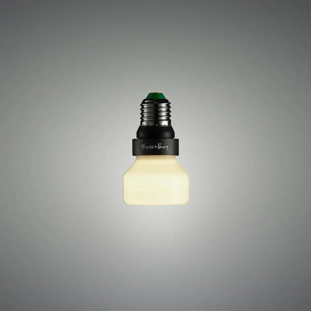 Ampoule LED E27 en forme de palet, opale, blanc chaud