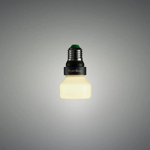 Ampoule LED E27 en forme de palet, opale, blanc chaud