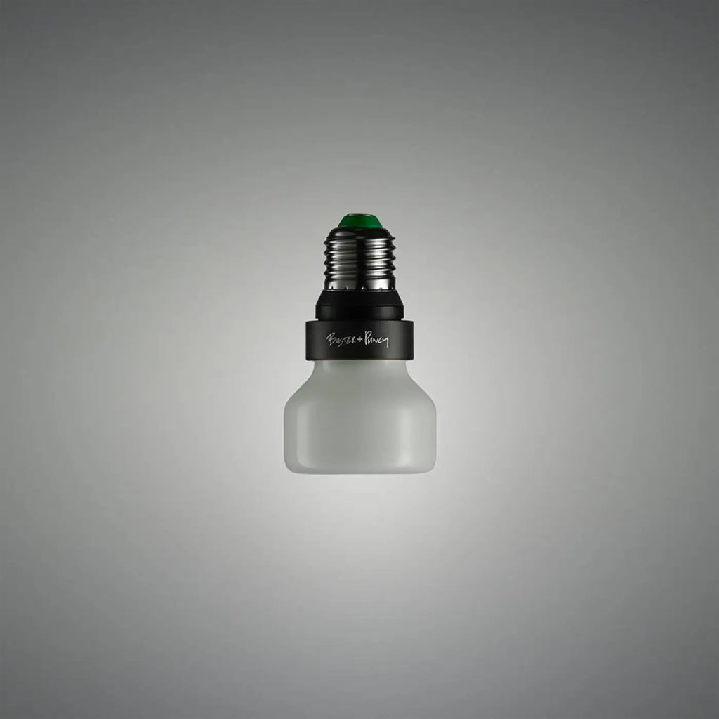 Ampoule LED E27 en forme de palet, opale, blanc chaud