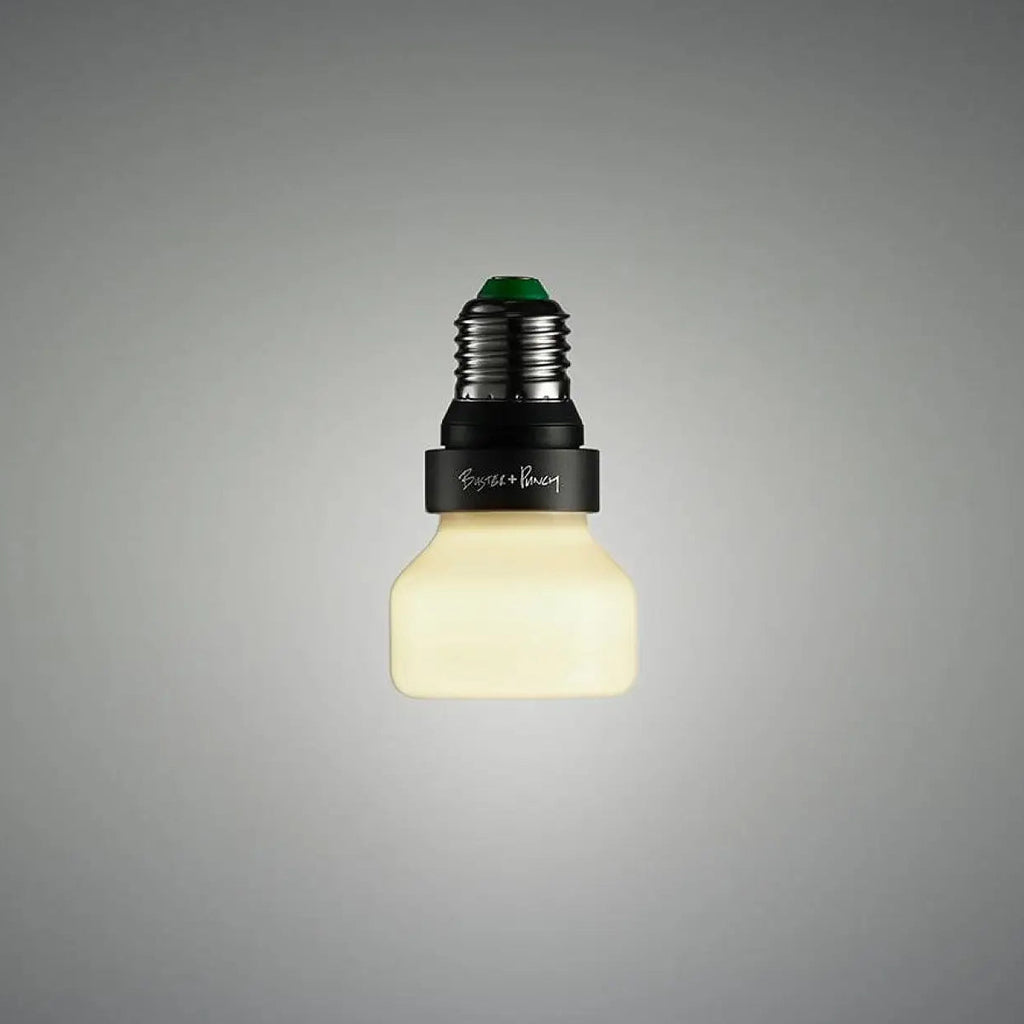 Ampoule LED E27 en forme de palet, opale, blanc chaud