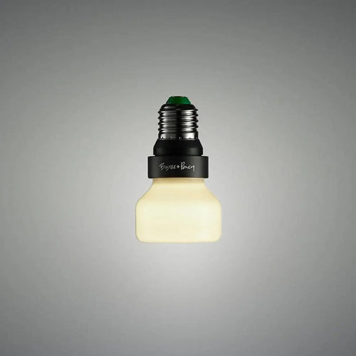 Ampoule LED E27 en forme de palet, opale, blanc chaud