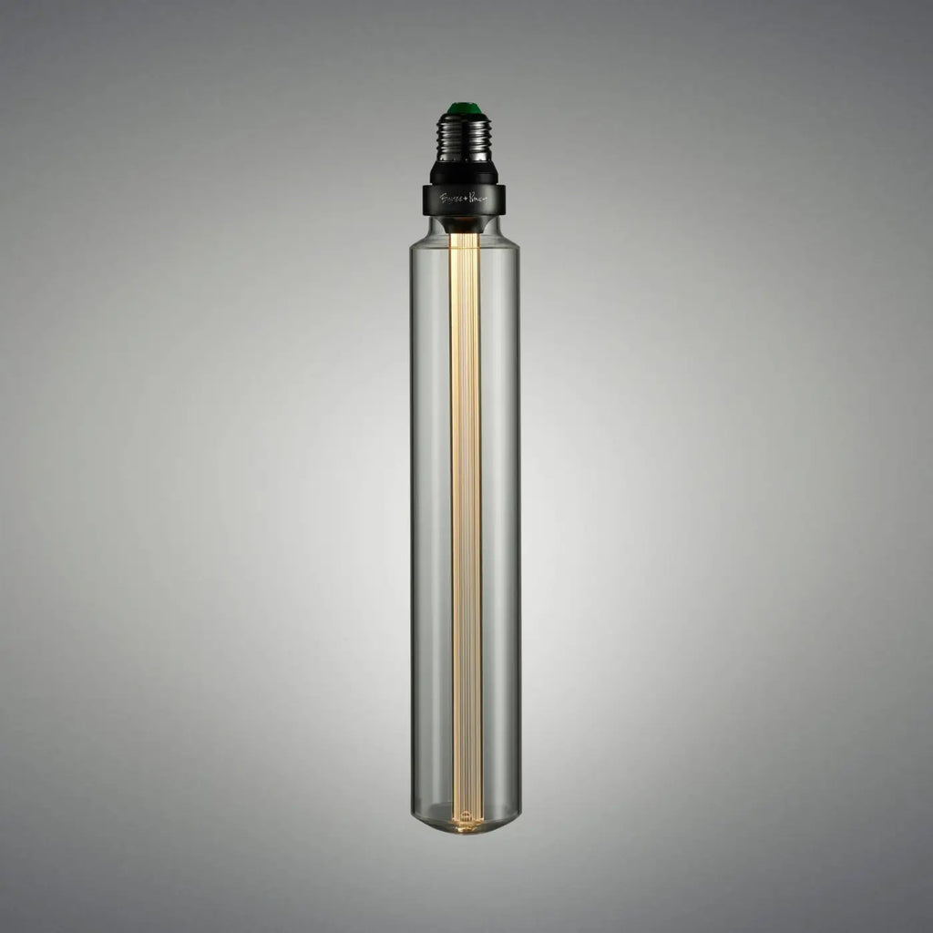 Ampoule LED tube E27 transparente de 35 cm, conduit en résine