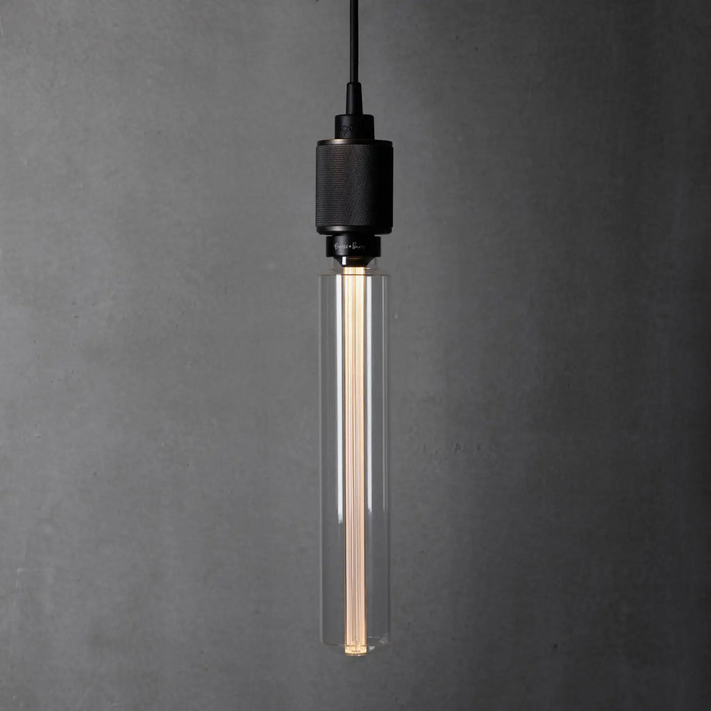 Ampoule LED tube E27 transparente de 35 cm, conduit en résine