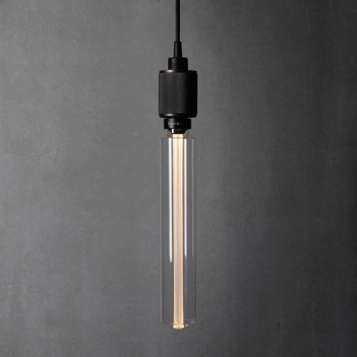Ampoule LED tube E27 transparente de 35 cm, conduit en résine