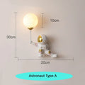 Applique murale astronaute avec sphère lumineuse, 4 modèles