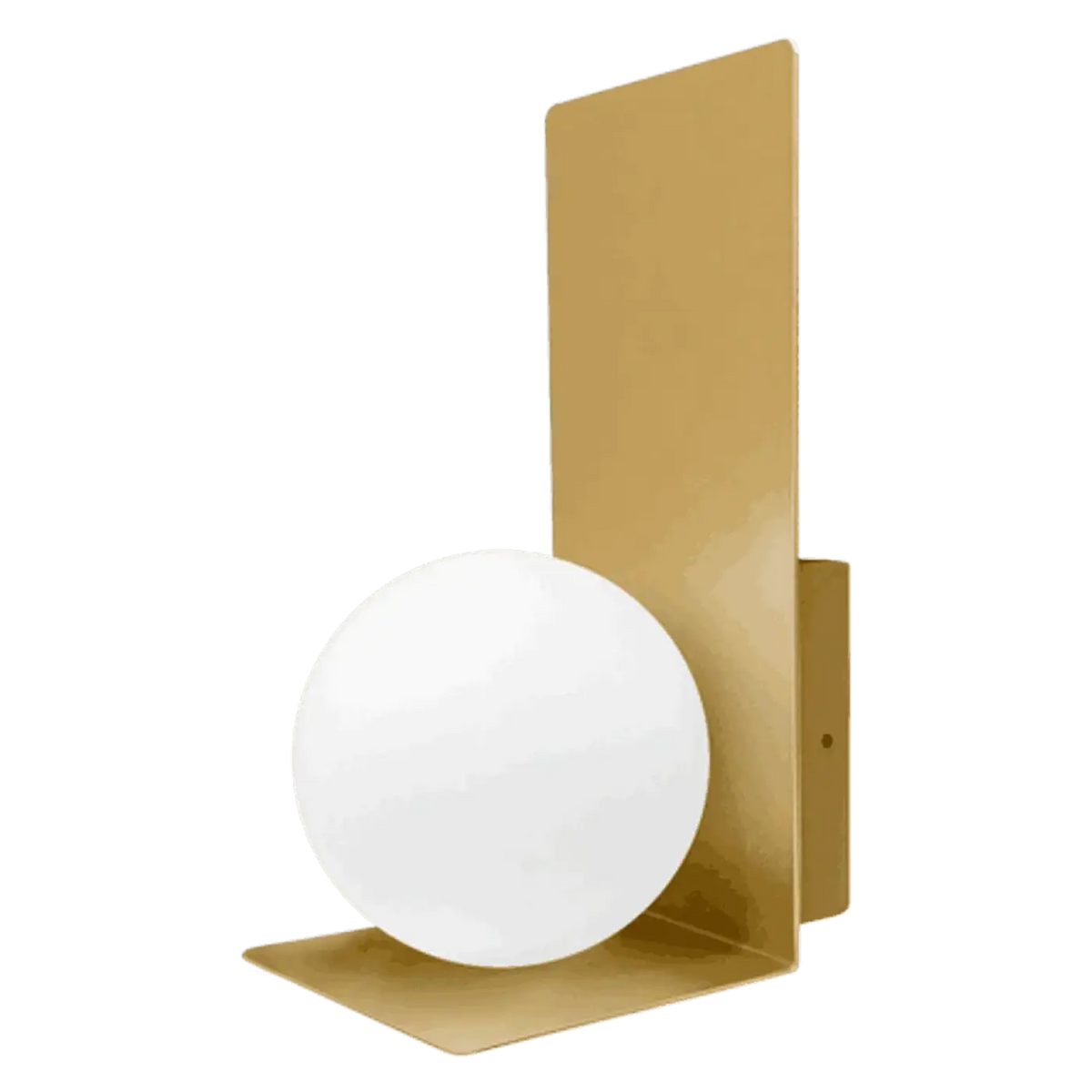 Applique à globe en verre blanc pour salle de bain, IP44, G9