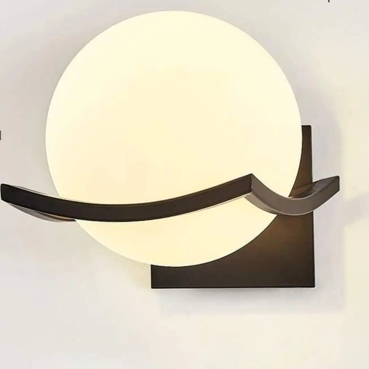 Applique boule en verre, transparent, teinté ou mat, noir