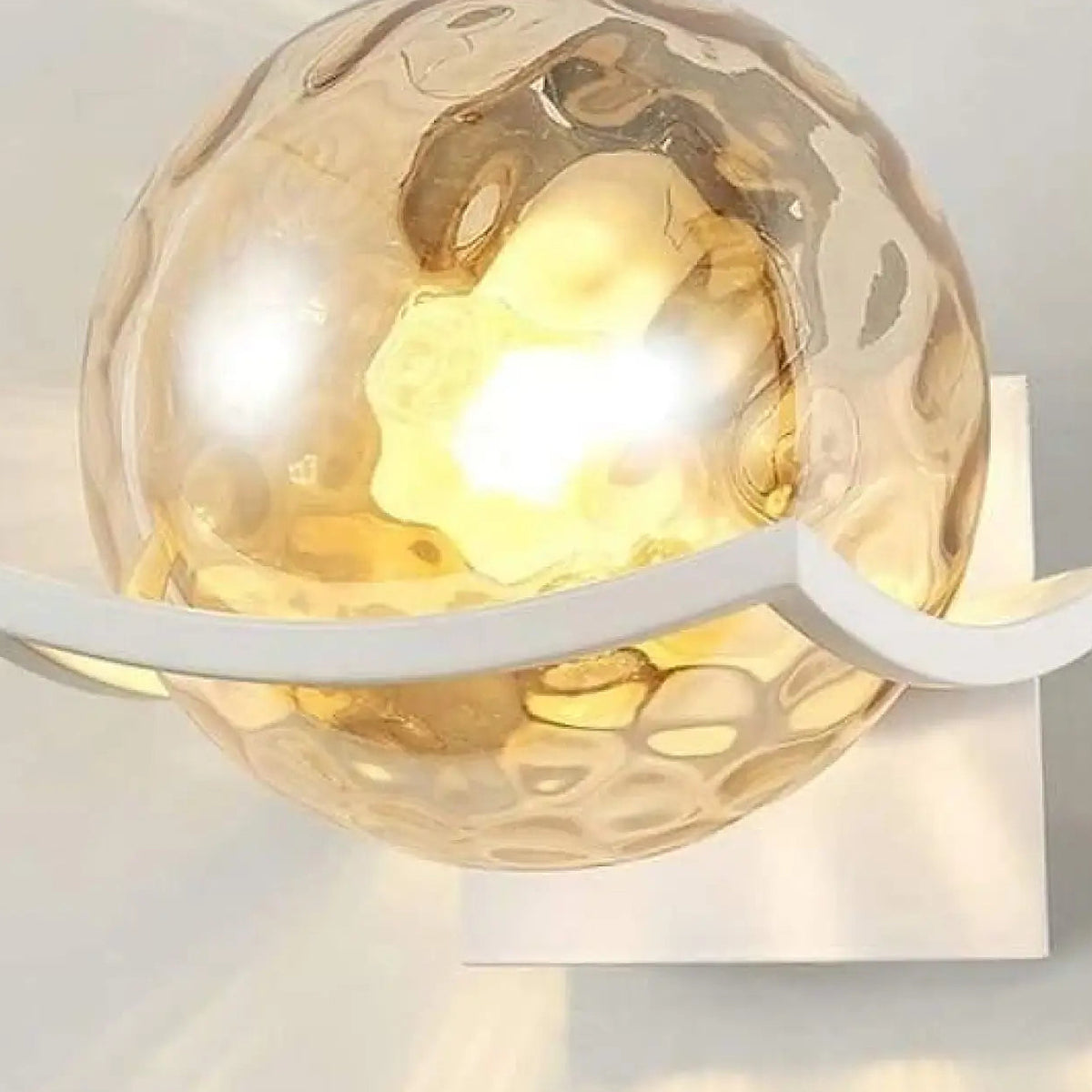 Applique boule en verre, transparent, teinté ou mat, blanc