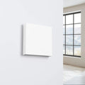 Applique murale carrée extra plate en acier, double faisceau, blanc