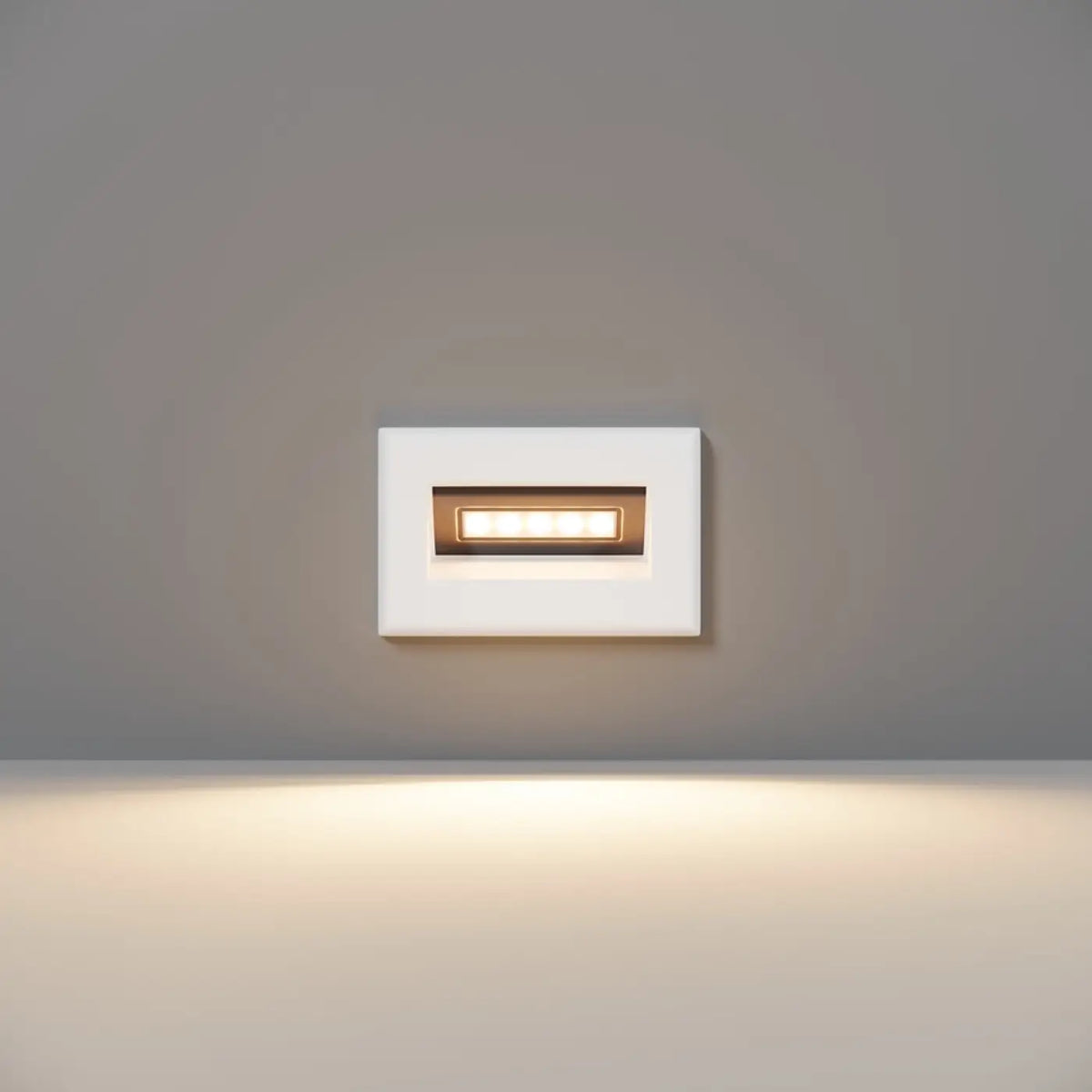 Applique encastrable LED pour escalier en aluminium, IP65, blanc