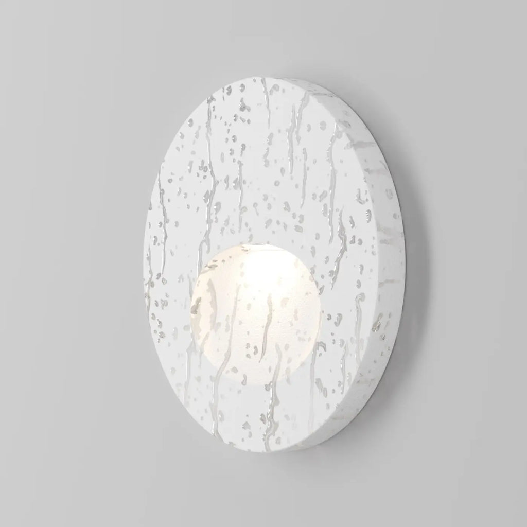 Applique encastrable LED ronde à visière pour escalier, IP54