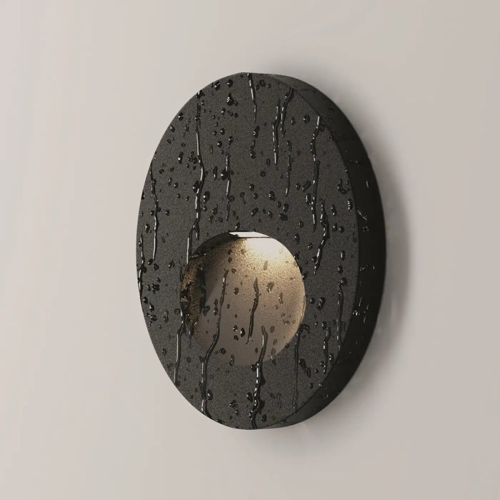 Applique encastrable LED ronde à visière pour escalier, IP54