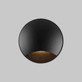 Applique encastrée LED extérieure ronde, IP65, noir ou blanc, noir
