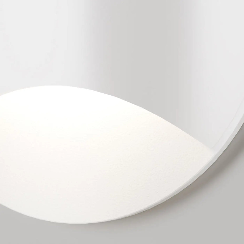 Applique encastrée LED extérieure ronde, IP65, noir ou blanc
