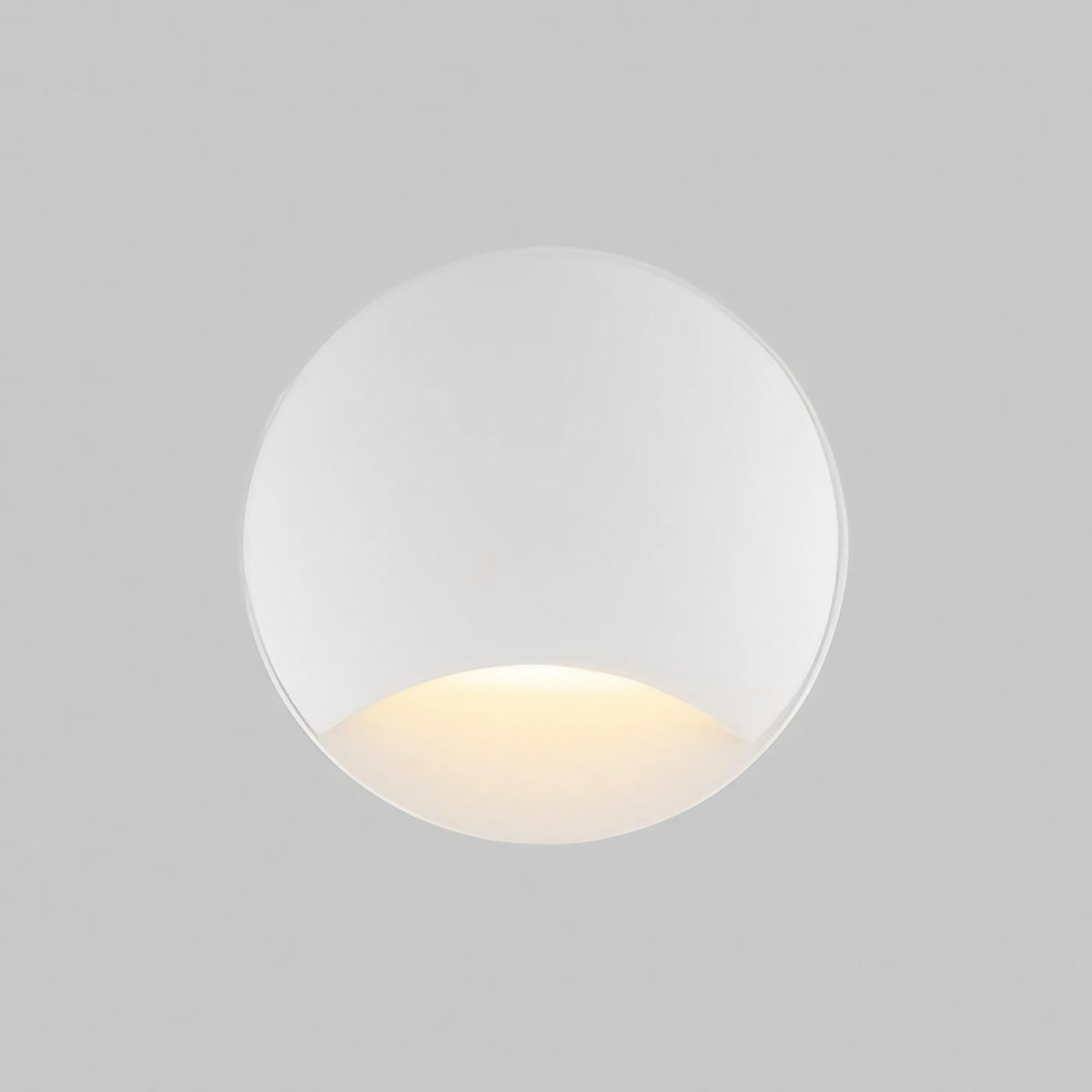 Applique encastrée LED extérieure ronde, IP65, noir ou blanc, blanc