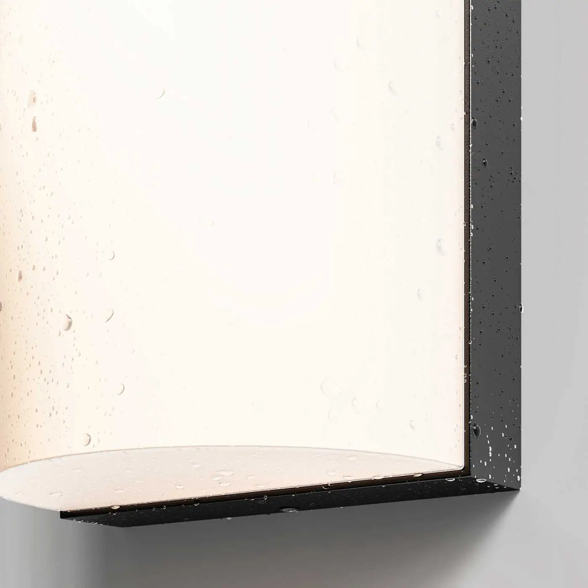 Applique extérieure LED en aluminium graphite, carrée ou ronde