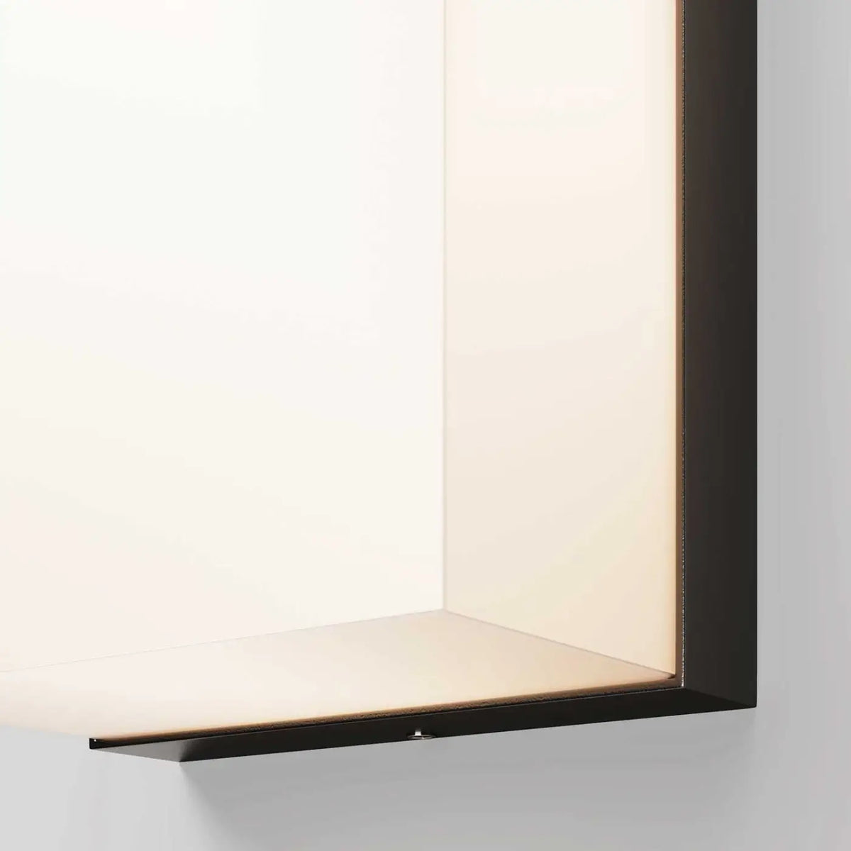Applique extérieure LED en aluminium graphite, carrée ou ronde