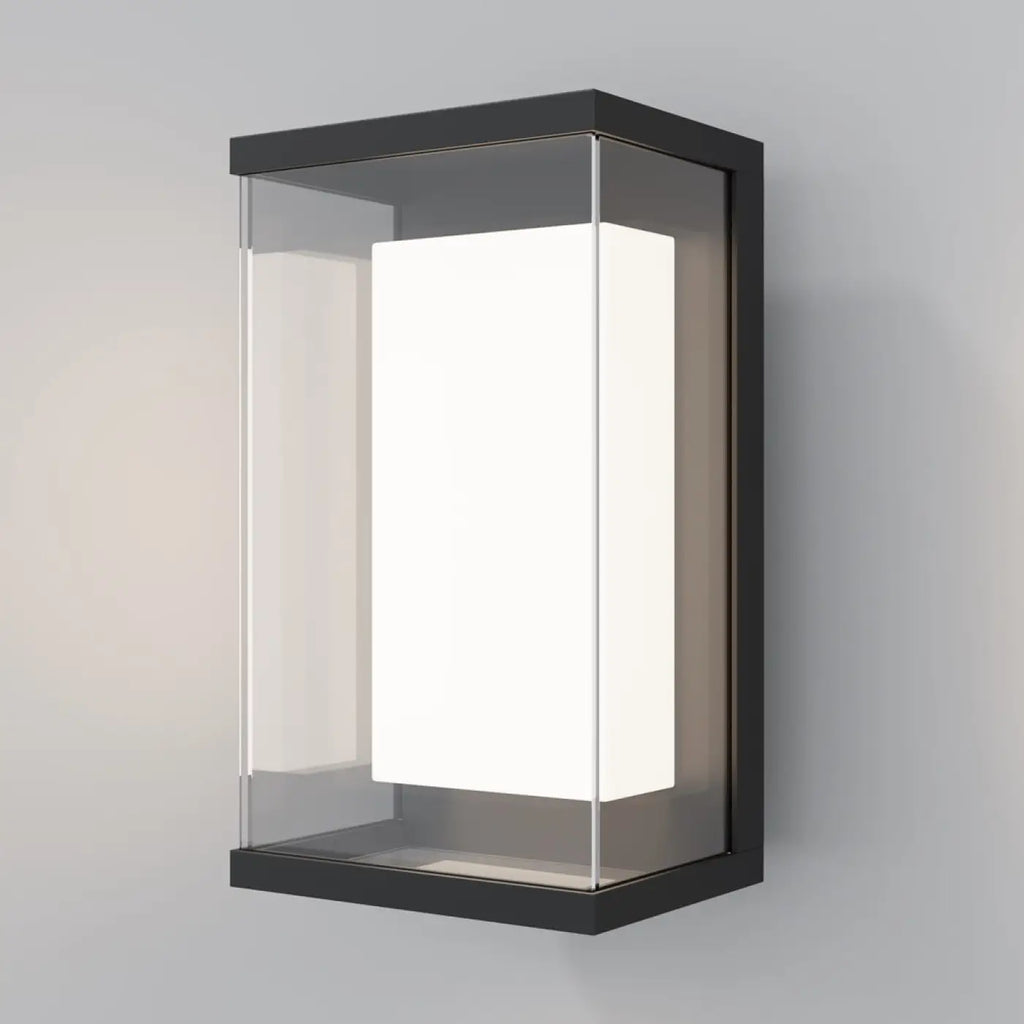 Applique extérieure LED en aluminium noir mat, IP65, 10 W