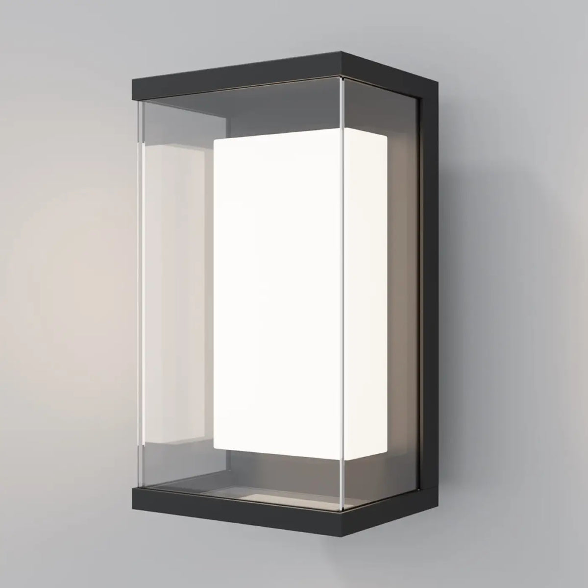 Applique extérieure LED en aluminium noir mat, IP65, 10 W