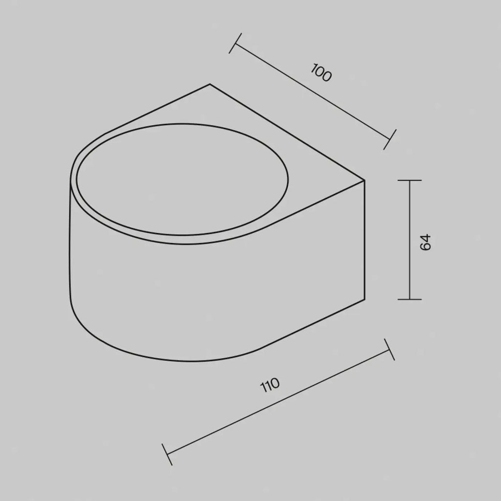 Applique extérieure LED double faisceau haut et bas, graphite