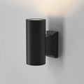 Applique extérieure cylindre en aluminium, simple ou double, noir