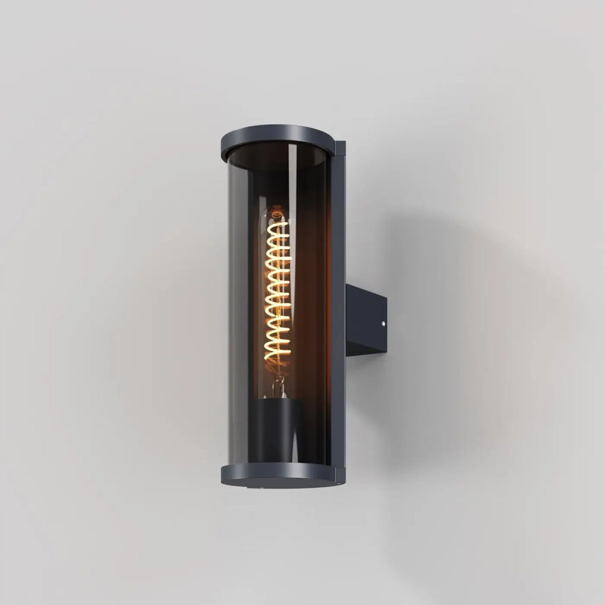 Applique extérieure tube style loft en aluminium graphite, IP54