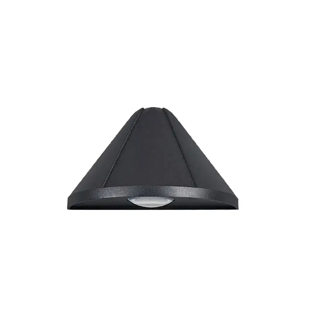 Applique extérieure conique au design moderne, noir ou blanc