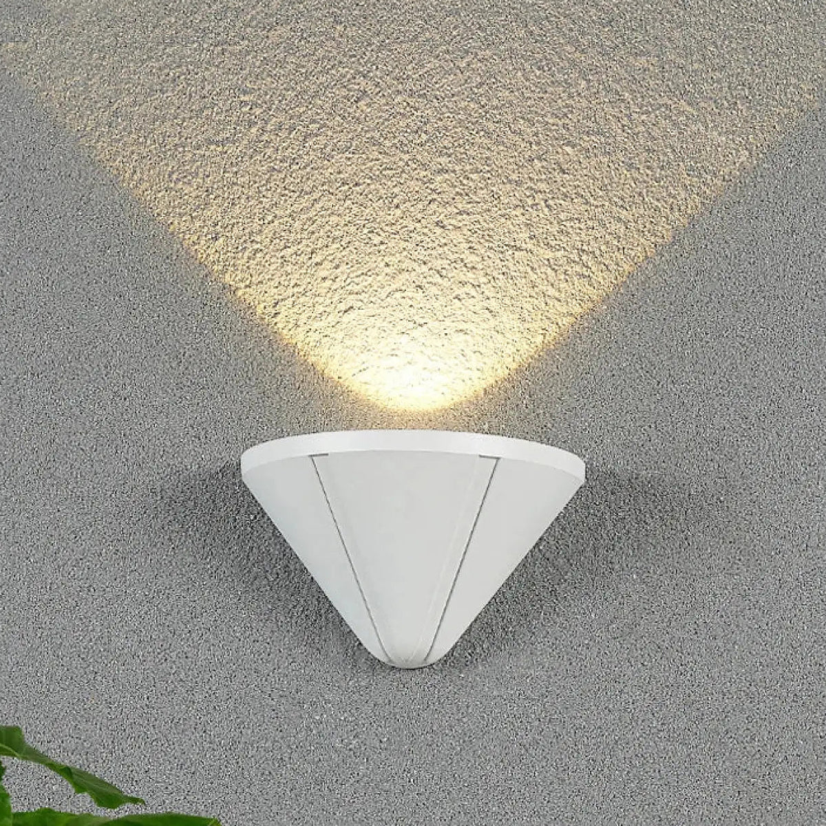 Applique extérieure conique au design moderne, noir ou blanc, blanc