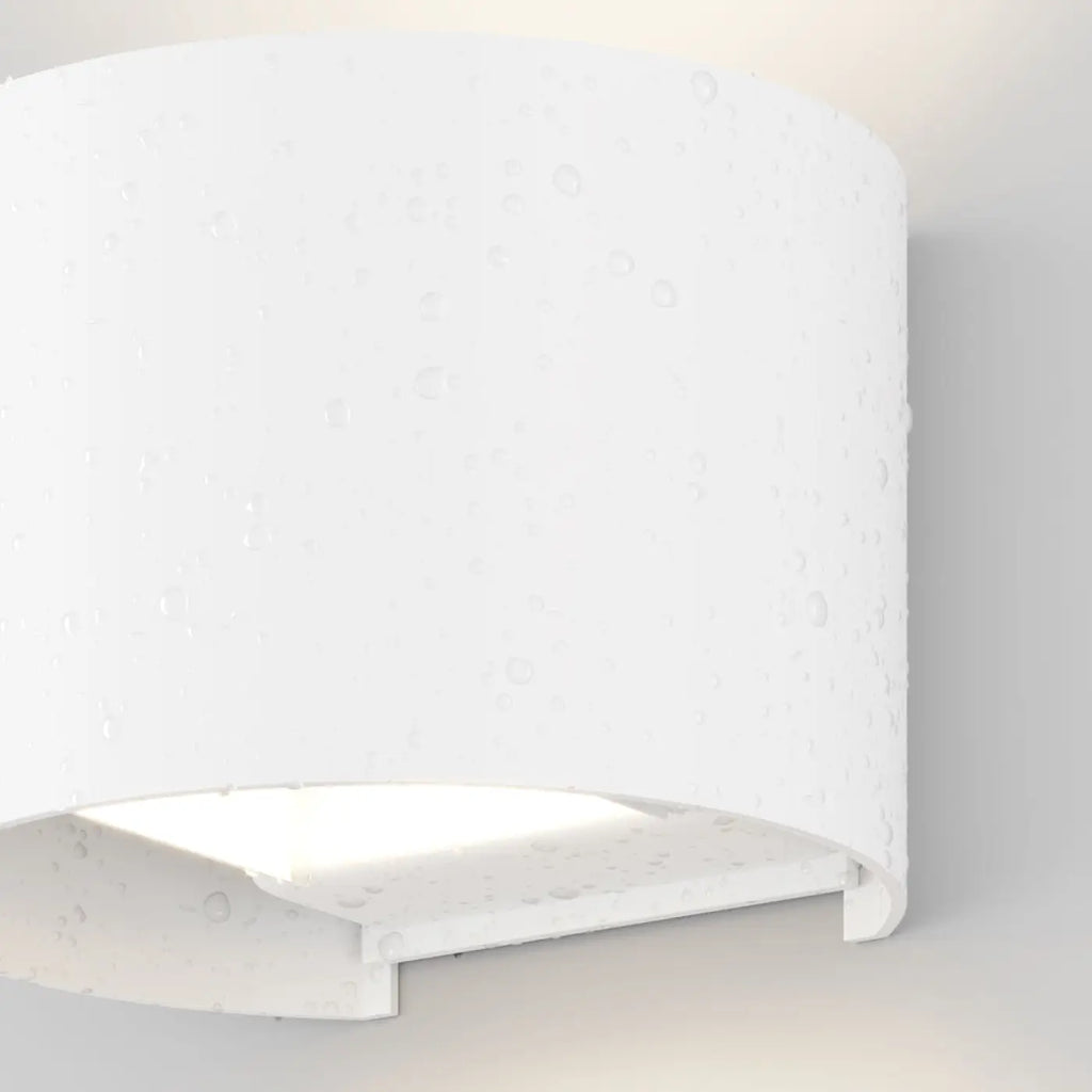 Applique extérieure LED arrondie à double faisceau, IP54