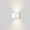 Applique extérieure LED arrondie à double faisceau, IP54, noir
