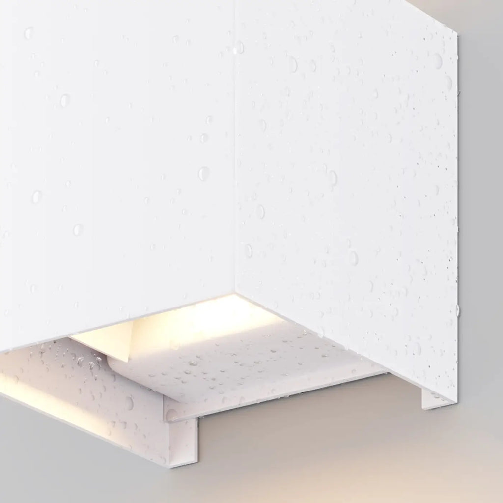 Applique extérieure LED cube à double faisceau, IP54