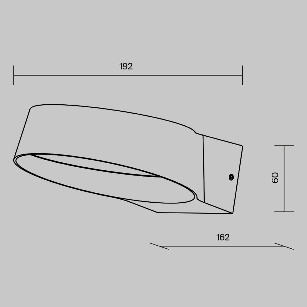 Applique extérieure LED à large faisceau, 1200 lumens, noire