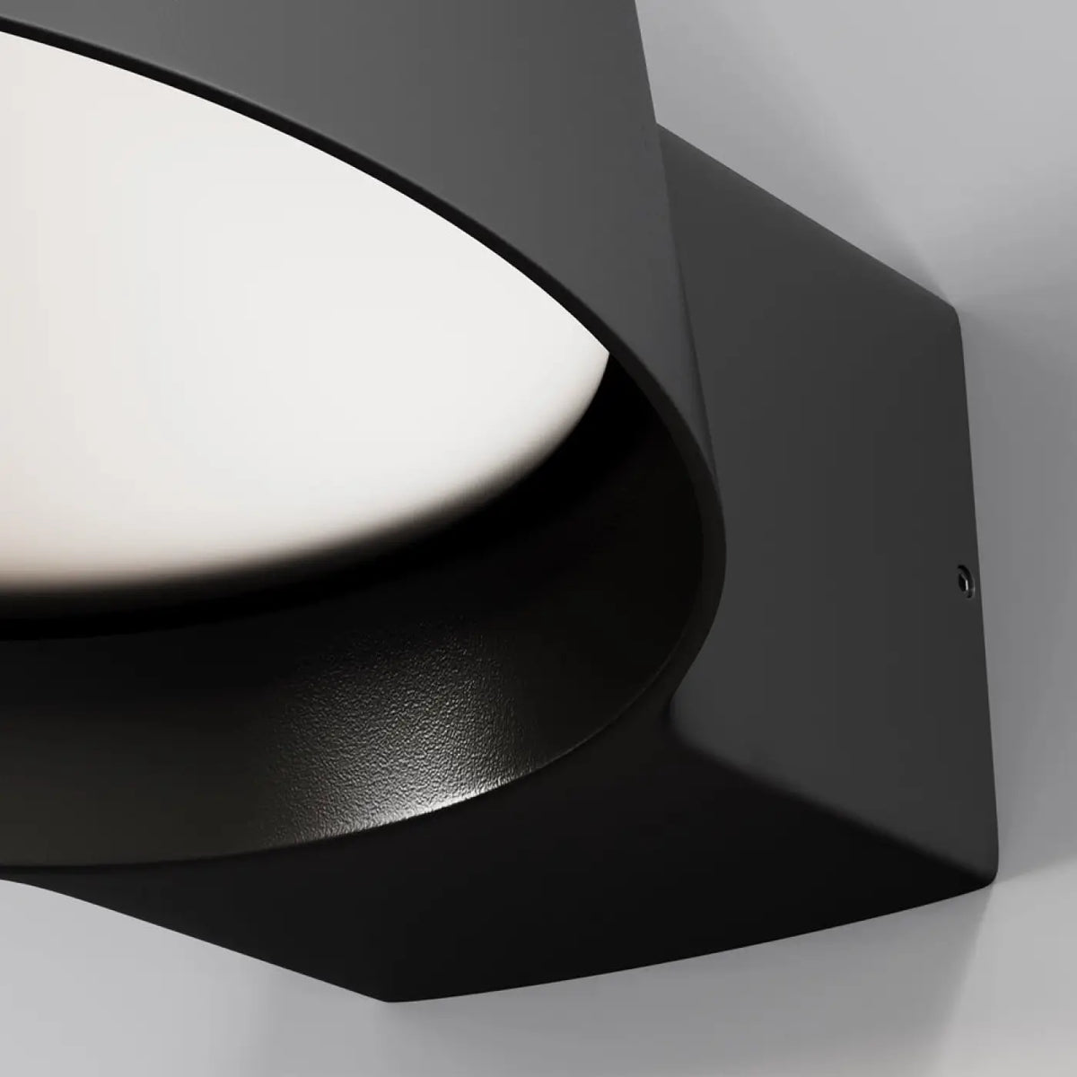 Applique extérieure LED à large faisceau, 1200 lumens, noire