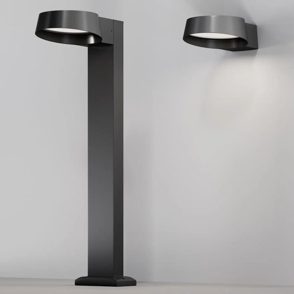 Applique extérieure LED à large faisceau, 1200 lumens, noire