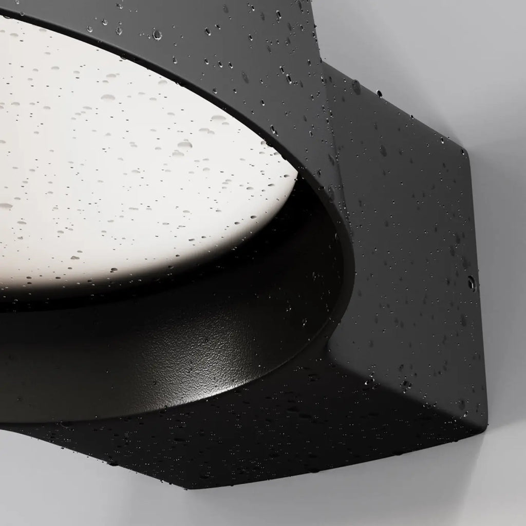 Applique extérieure LED à large faisceau, 1200 lumens, noire