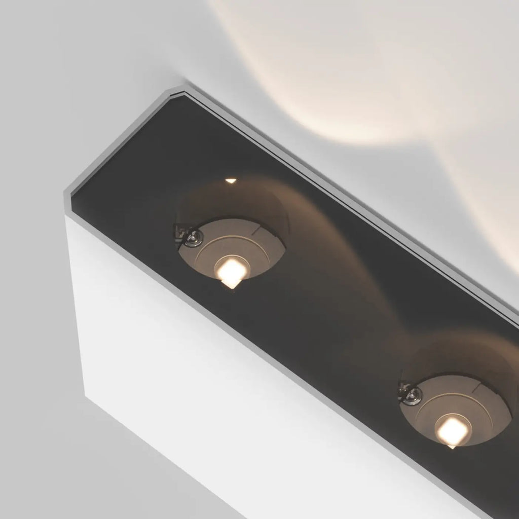Applique extérieure LED à double faisceau haut et bas, noir ou blanc