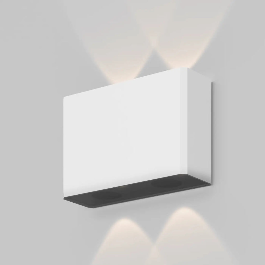 Applique extérieure LED à double faisceau haut et bas, noir ou blanc