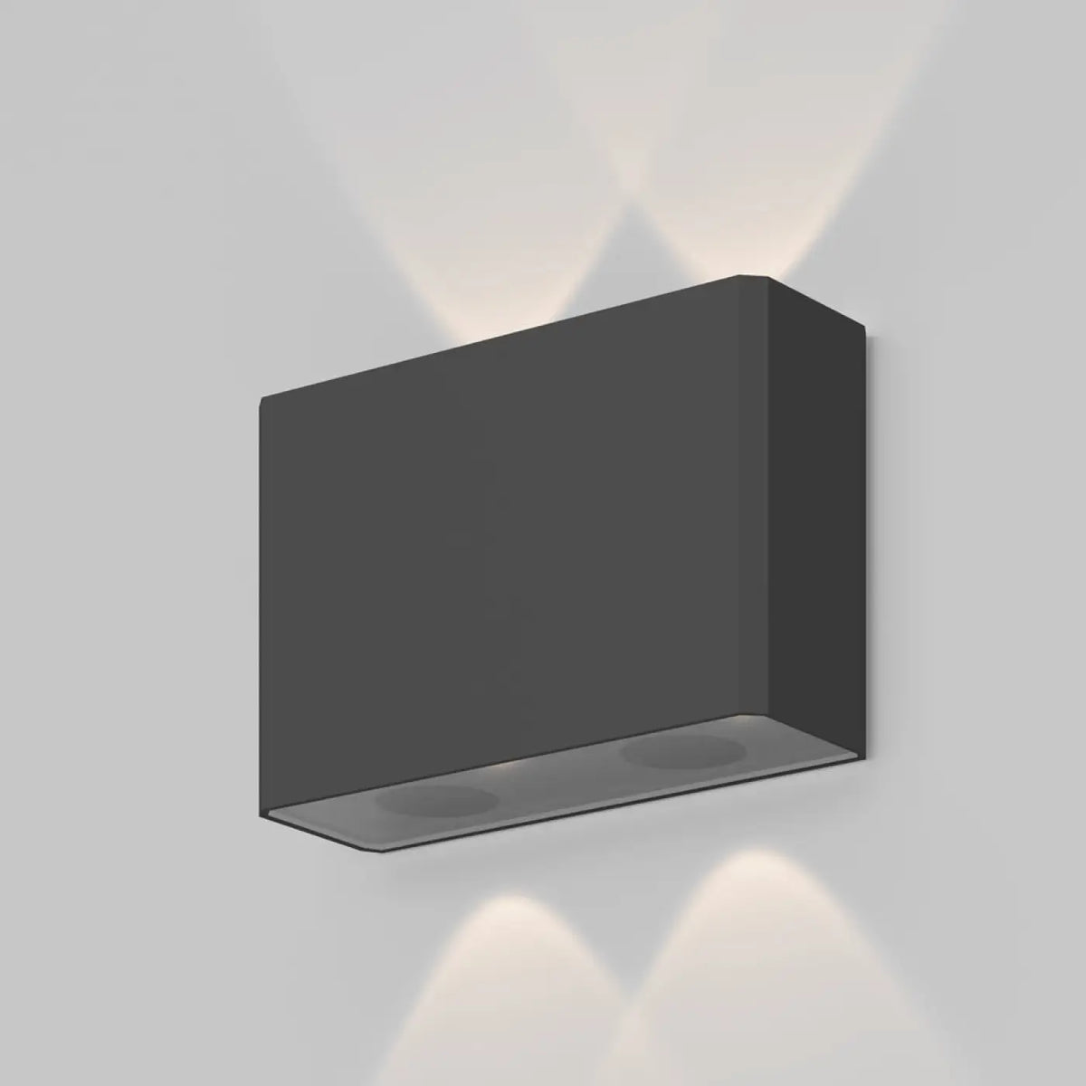 Applique extérieure LED à double faisceau haut et bas, noir ou blanc