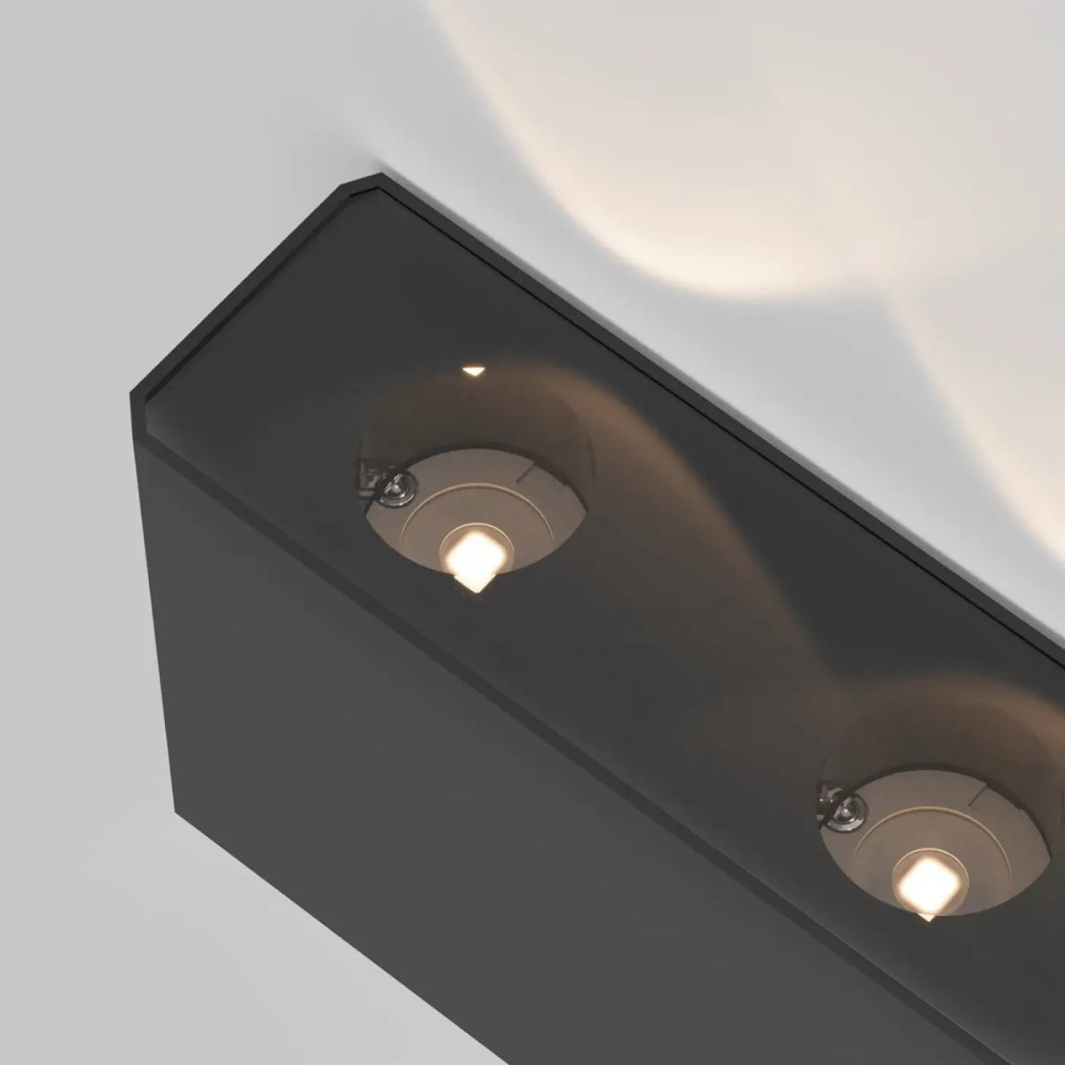 Applique extérieure LED à double faisceau haut et bas, noir ou blanc