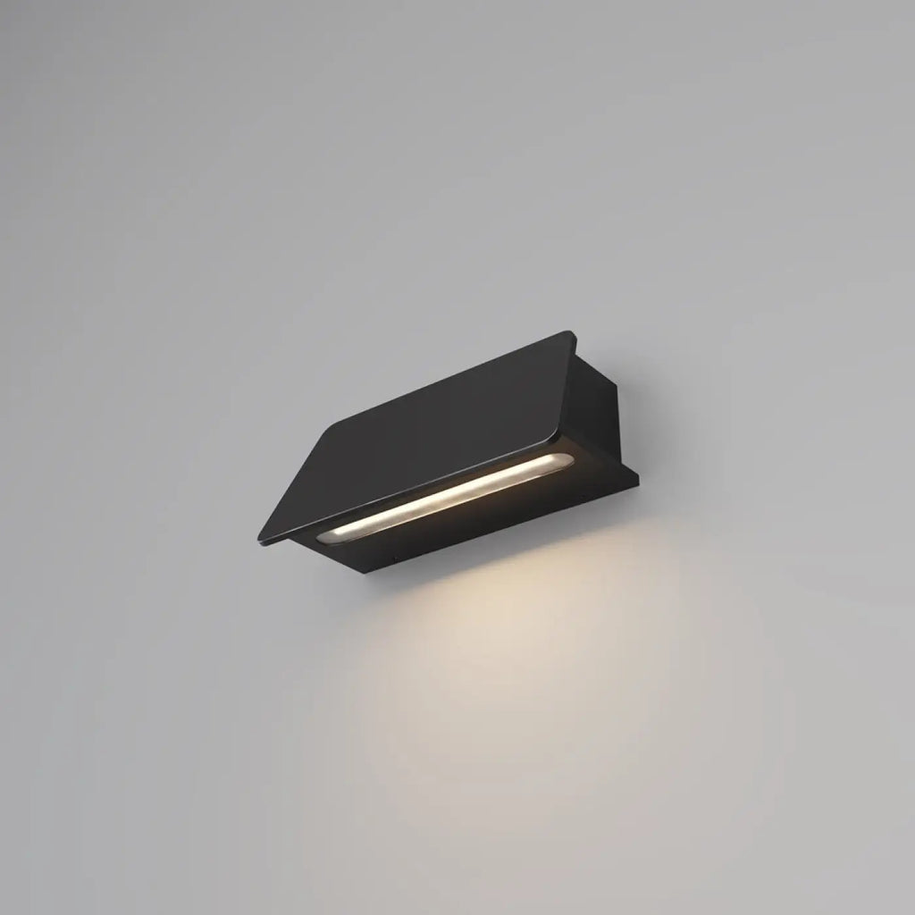 Applique extérieure LED en barre horizontale noire, 20 ou 40 cm