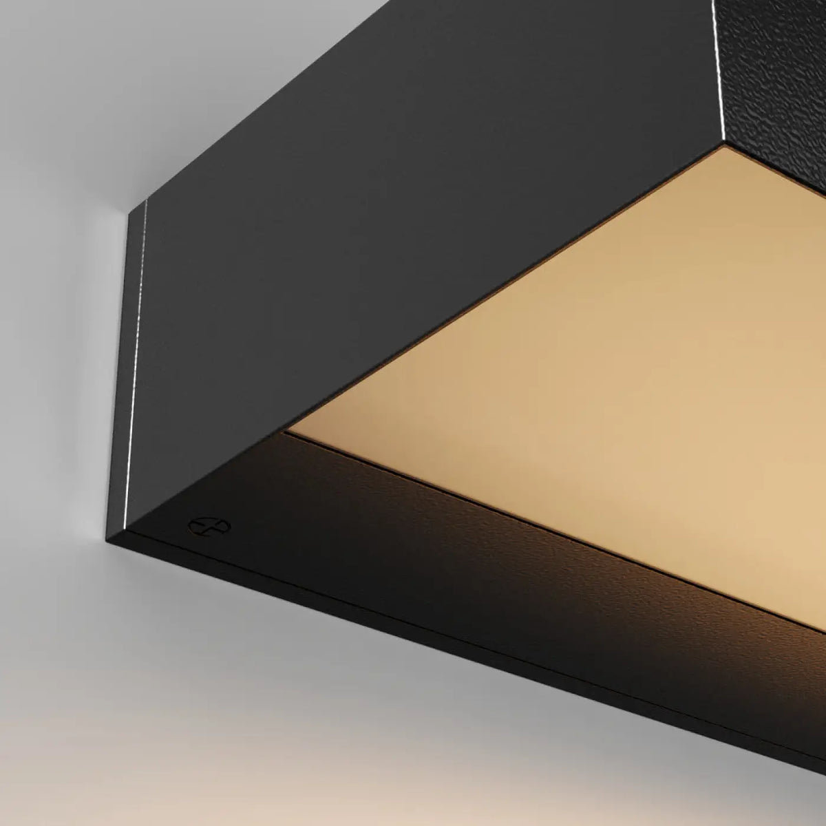 Applique extérieure LED barre horizontale en acier noir, IP65
