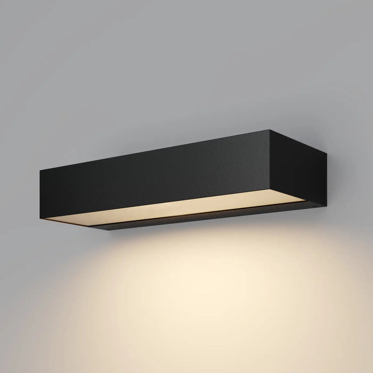 Applique extérieure LED barre horizontale en acier noir, IP65