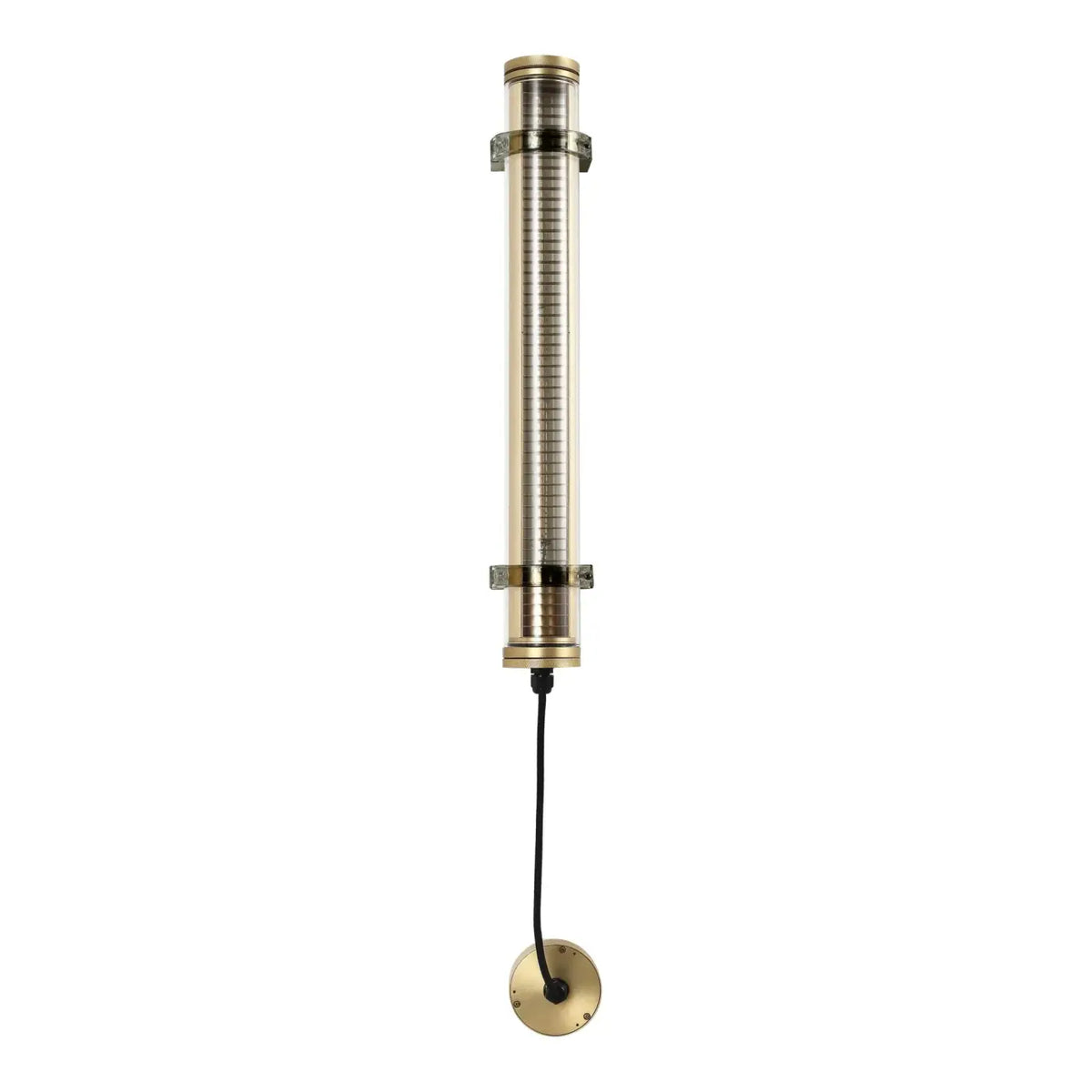 Applique extérieure tube LED IP65, grille ou nid d'abeille, doré